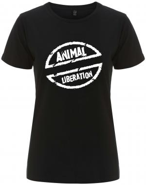 tailliertes Fairtrade T-Shirt: Animal Liberation