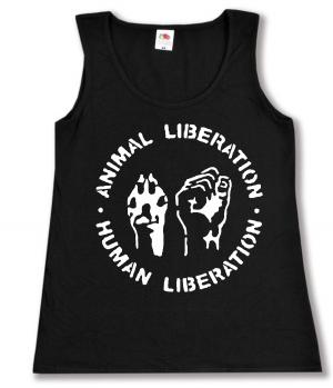tailliertes Tanktop: Animal Liberation - Human Liberation