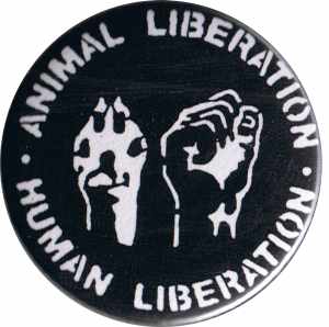 25mm Button: Animal Liberation - Human Liberation