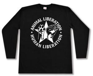 Longsleeve: Animal Liberation - Human Liberation (mit Stern)