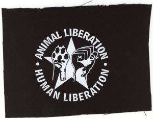 Aufnäher: Animal Liberation - Human Liberation (mit Stern)