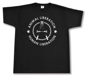 T-Shirt: Animal Liberation - Human Liberation (Zange)