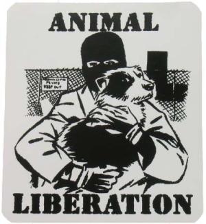 Aufkleber: Animal Liberation (Hund)