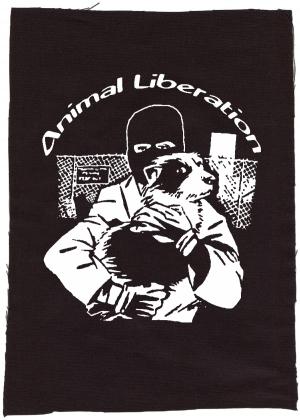 Rückenaufnäher: Animal Liberation (Hund)
