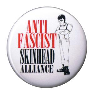 37mm Button: Anti Fascist Skinhead Alliance