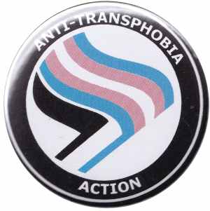 25mm Magnet-Button: Anti-Transphobia Action