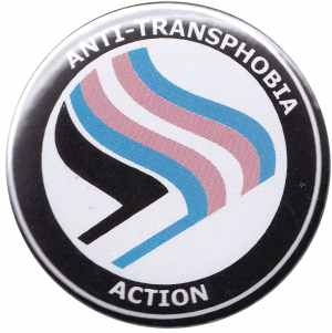 37mm Magnet-Button: Anti-Transphobia Action