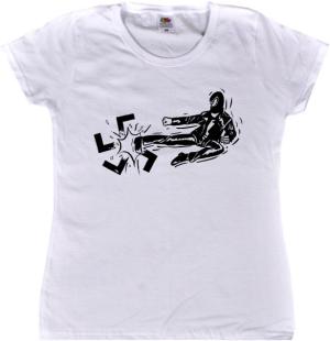tailliertes T-Shirt: Antifa / Autonom