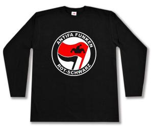 Longsleeve: Antifa Funken (rot/schwarz)