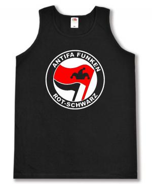 Tanktop: Antifa Funken (rot/schwarz)