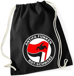 Sportbeutel: Antifa Funken (rot/schwarz)
