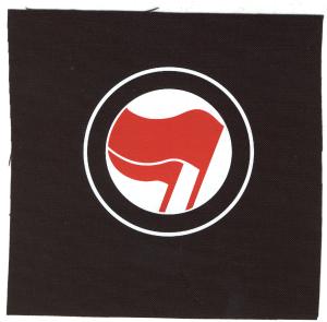 Aufnäher: Antifa Logo (ohne Schrift, rot/rot)