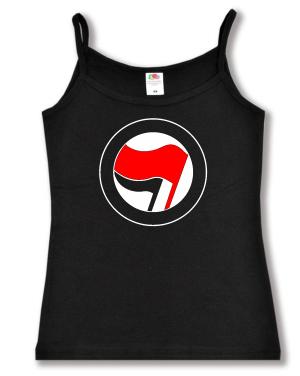 Trägershirt: Antifa Logo (rot/schwarz, ohne Schrift)