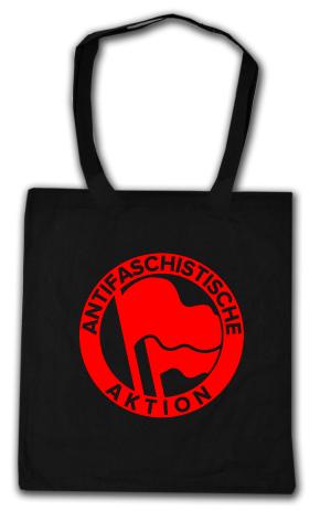 Baumwoll-Tragetasche: Antifaschistische Aktion (1932, rot/rot)