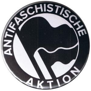 50mm Button: Antifaschistische Aktion (1932, schwarz/schwarz)