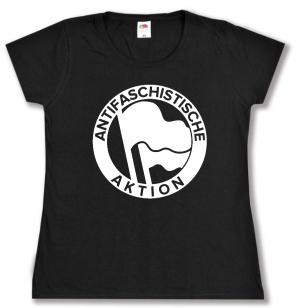 tailliertes T-Shirt: Antifaschistische Aktion (1932, weiß)