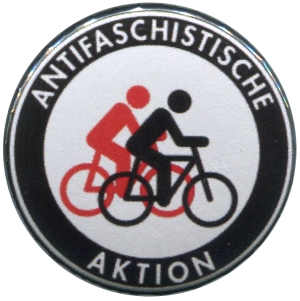 37mm Button: Antifaschistische Aktion (Fahrräder)
