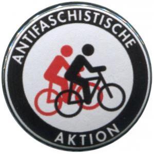 50mm Magnet-Button: Antifaschistische Aktion (Fahrräder)