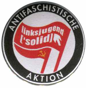 25mm Magnet-Button: Antifaschistische Aktion Linksjugend