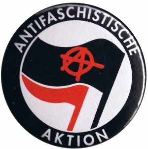 37mm Button: Antifaschistische Aktion (mit A)