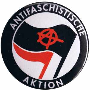 25mm Magnet-Button: Antifaschistische Aktion (mit A)