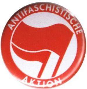 50mm Button: Antifaschistische Aktion (rot/rot)