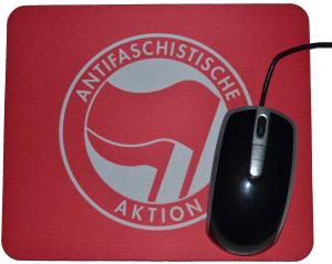 Mousepad: Antifaschistische Aktion (rot/rot)