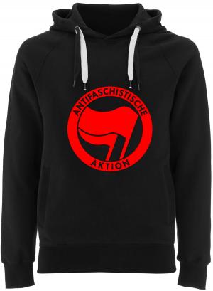 Fairtrade Pullover: Antifaschistische Aktion (rot/rot)