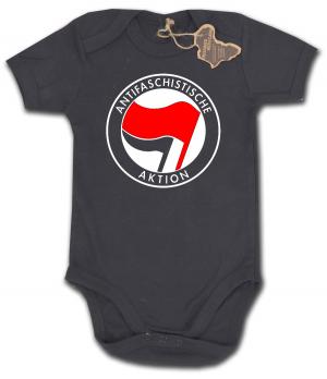 Babybody: Antifaschistische Aktion (rot/schwarz)