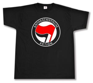 T-Shirt: Antifaschistische Aktion (rot/schwarz)