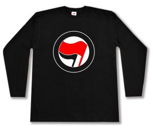 Longsleeve: Antifaschistische Aktion (rot/schwarz, ohne Schrift)