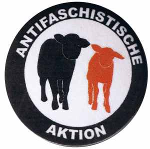 50mm Button: Antifaschistische Aktion - Schafe
