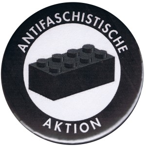 37mm Button: Antifaschistische Aktion - schwarzer Block