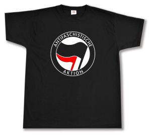 T-Shirt: Antifaschistische Aktion (schwarz/rot)