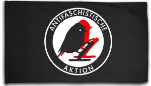 Fahne / Flagge (ca. 150x100cm): Antifaschistische Aktion - Vögel