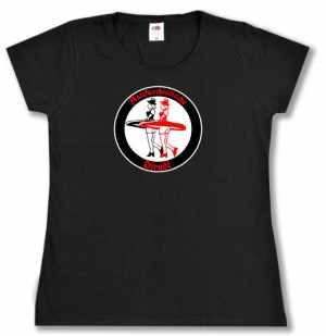 tailliertes T-Shirt: Antifaschistische Dirndl