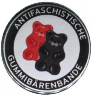 50mm Magnet-Button: Antifaschistische Gummibärenbande