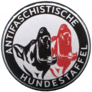 25mm Magnet-Button: Antifaschistische Hundestaffel