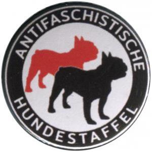 25mm Magnet-Button: Antifaschistische Hundestaffel (Bulldogge)