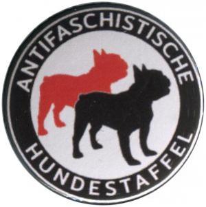 37mm Magnet-Button: Antifaschistische Hundestaffel (Bulldogge)