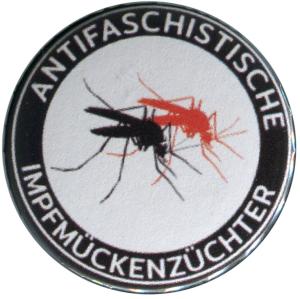 37mm Magnet-Button: Antifaschistische Impfmückenzüchter