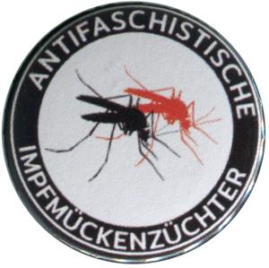 50mm Magnet-Button: Antifaschistische Impfmückenzüchter