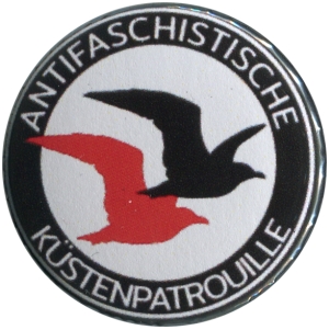 37mm Button: Antifaschistische Küstenpatrouille