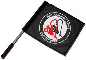 Fahne / Flagge (ca. 40x35cm): Antifaschistische Putztruppe