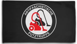 Fahne / Flagge (ca. 150x100cm): Antifaschistische Putztruppe