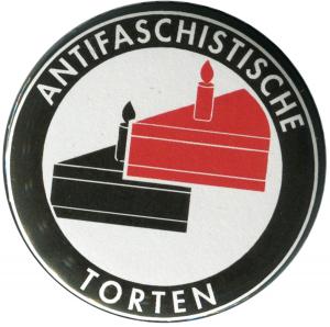 25mm Button: Antifaschistische Torten