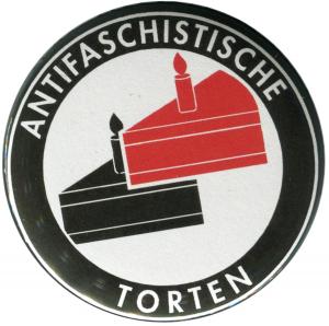 25mm Magnet-Button: Antifaschistische Torten
