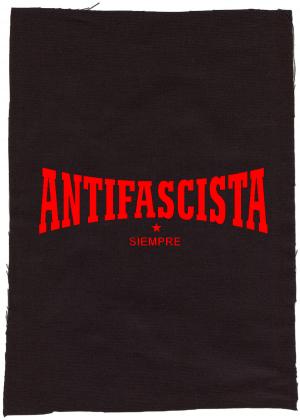 Rückenaufnäher: Antifascista siempre