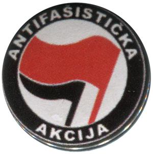 50mm Button: Antifasisticka Akcija (rot/schwarz)