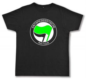 Fairtrade T-Shirt: Antispeziesistische Aktion (grün/schwarz)